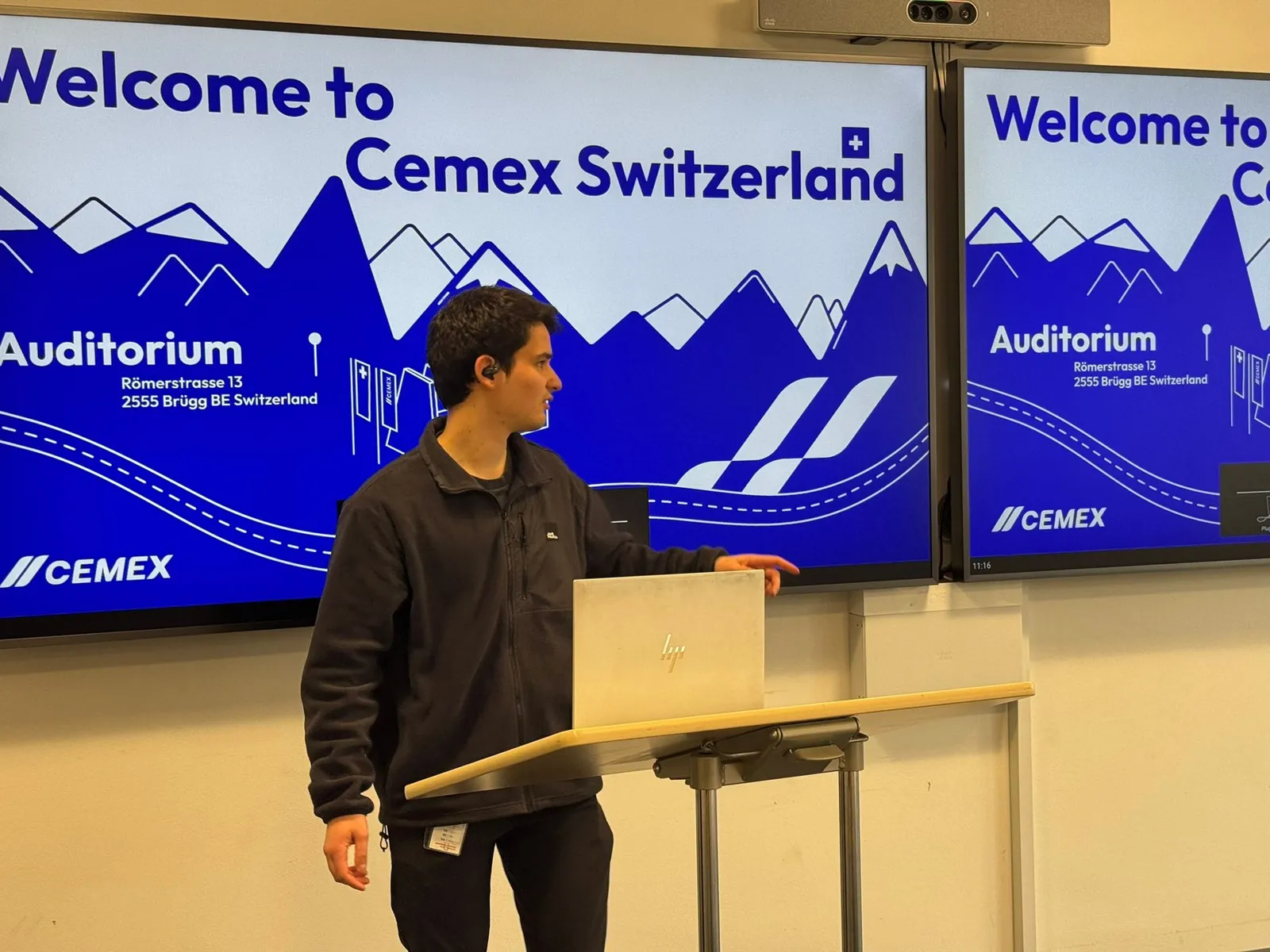 At the CEMEX Switzerland auditorium